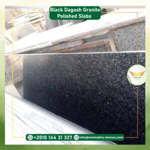 Black Daghash Granite Polished Slabs | Egyptian Granite | Memphis Stones