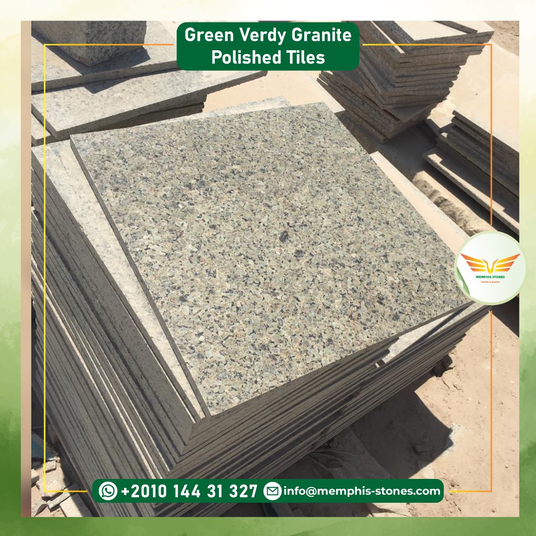 Green Verdy Granite Polished Tiles | Egyptian Granite | Memphis Stones