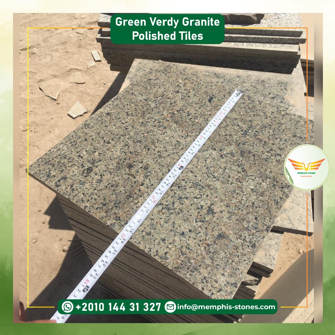 Green Verdy Granite Polished Tiles | Egyptian Granite | Memphis Stones - Image 2