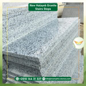 New Halayeb Granite Polished Stairs Steps| Egyptian Granite | Memphis Stones