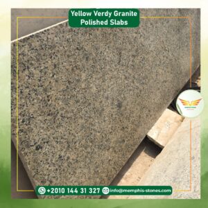 Yellow Verdy Granite Polished Slabs | Egyptian Granite | Memphis Stones